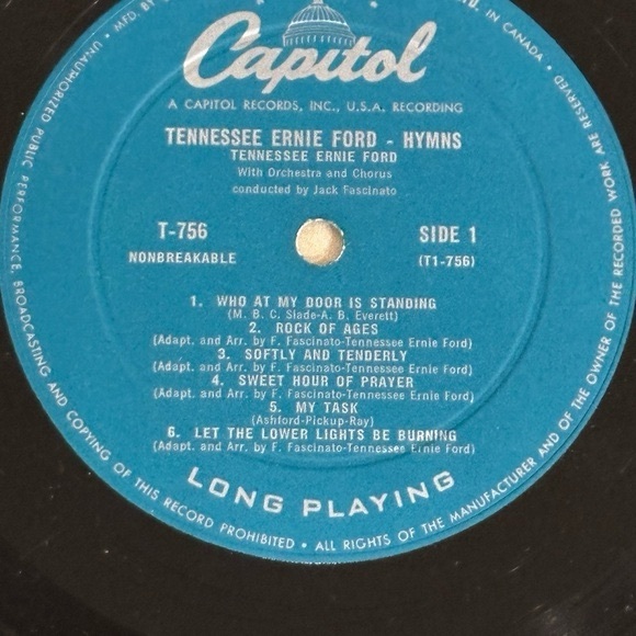 Tennessee Ernie Ford Hymns Vinyl Record - Picture 8 of 9